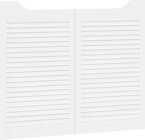 vidaXL Πόρτες Swing Λευκό 80 x 50 cm Μασίφ Ξύλο Πεύκου