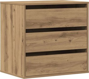 vidaXL Συρταριέρα Γωνιακή Αρτισιανή Δρυς 60x41x58 εκ. Επεξεργ. Ξύλο