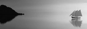 Εικόνα ιστιοφόρου σε ασπρόμαυρο - 135x45