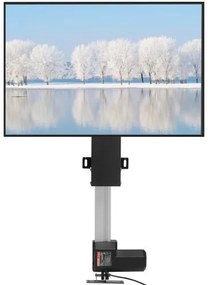 VEVOR Motorized TV Lift Stroke Length 28 Inches Motorized TV Mount Fit for 26-57 Inch TV Lift with Remote Control Height Adjustable 28 Inch Load Capacity 132 Lbs