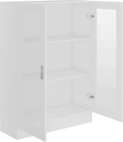vidaXL Βιτρίνα Λευκή 82,5 x 30,5 x 115 εκ. Επεξ. Ξύλο