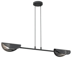 Κρεμαστό Φωτιστικό Οροφής 2xE27 Μαύρο 104cm Saber 1430/2 Emibig -1430/2-Μαύρο 1430/2