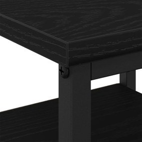 vidaXL Κομοδίνα 2 τμχ Μαύρη Βελανιδιά 34x36x50 εκ Επεξεργασμένο Ξύλο