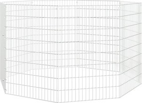 vidaXL Περίφραξη Ζώων Ελεύθερης Βοσκής 8 Πάνελ 54x80 εκ. Γαλβ. Σίδερο