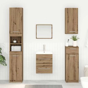 vidaXL Ντουλάπι νιπτήρα με συρτάρι Artisan Oak 38,5 x 41 x 48 εκ