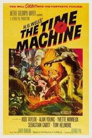 Αναπαραγωγή Time Machine, H.G. Wells (Vintage Cinema / Retro Movie Theatre Poster / Iconic Film Advert), (26.7 x 40 cm)