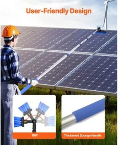 VEVOR Water Fed Pole Kit 7.3m Solar Panel Cleaning Pole with Extendable Handle