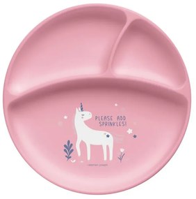 Πιάτο σιλικόνης Stephen Joseph Unicorn pink