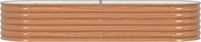 vidaXL Ανεβασμένο Κρεβάτι Καφέ 240 x 80 x 44 cm Ατσάλι