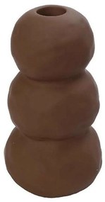 Κηροπήγιο Κεραμικό KLA322K4 8,3x16,5cm Brown Espiel Κεραμικό
