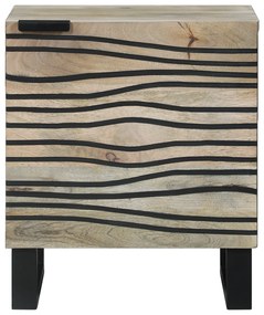 vidaXL Κομοδίνα Φυσικό 40 x 33.5 x 46 εκ