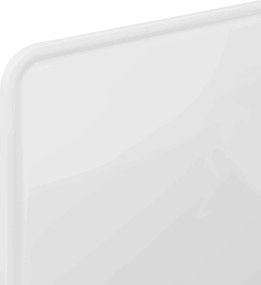 vidaXL Κεφαλάρι Λαμπερό Λευκό Επεξεργασμένο ξύλο