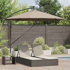 vidaXL Ομπρέλα ηλίου 294 x 294 x 248 cm Πολυεστέρας και Αλουμίνιο