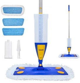 VEVOR Spray Mop Refillable Water Tank Washable Microfiber Pad for Hardwood Floor