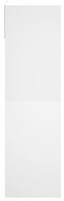 vidaXL Παπουτσοθήκη Λευκή 60 x 34 x 116 εκ. από Επεξεργασμένο Ξύλο