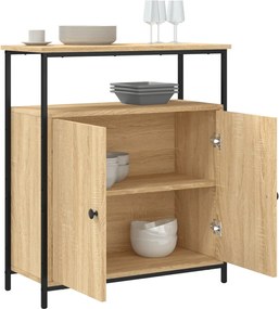 vidaXL Μπουφές Sonoma Δρυς 70x30x80 εκ. από Τεχνητό Ξύλο