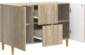 vidaXL Πλαϊνό γραφείο Sonoma Δρυς 89 x 34,5 x 60 εκ.