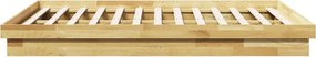 vidaXL Πλαίσιο κρεβατιού χωρίς στρώμα 150x200 cm μασίφ ξύλο δρυς