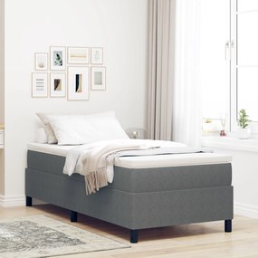 Κρεβάτι με στήριξη Light Grey 80x200 cm από κορντουρόι