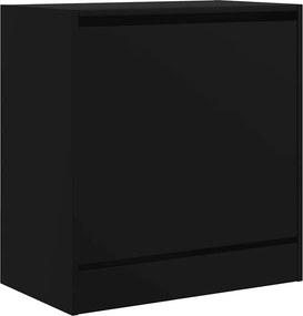 vidaXL Παπουτσοθήκη Μαύρη 60x34x63,5 εκ. από Επεξεργασμένο Ξύλο