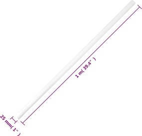 vidaXL Κανάλι Καλωδίων Ø25 χιλ. 10 μ. από PVC