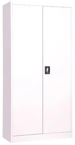 Nextdeco ντουλάπα λευκή με 4 ράφια - κλειδαριά μεταλλική δίφυλλη Υ185x90x40εκ.  τμχ.