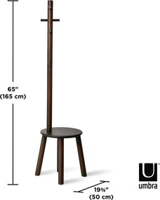 Umbra Pillar καλόγερος ρούχων απο ξύλο και μέταλλο