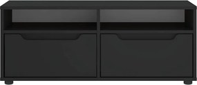 vidaXL ντουλάπι τηλεόρασης VISNES Μαύρο 100x40x38 cm