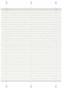 vidaXL Πλισέ περσίδα Λευκό 110x100 cm Πλάτος υφάσματος 109,4 cm