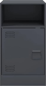 vidaXL Κομοδίνο Ανθρακί 34,5x39x62 εκ. από Χάλυβα