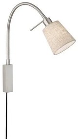 Απλίκα Φωτιστικό Τοίχου Μπεζ-Νίκελ Wolke 30321 Fischer Honsel-30321-Μπεζ 30321