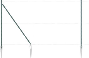 vidaXL Στύλος Περιφράξεων 26 pcs Γκρι 3,2 x 3,2 x 215 εκ