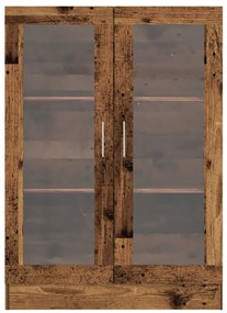 vidaXL Βιβλιοθήκη Παλαιό Ξύλο 82,5 x 30,5 x 115 εκ. Επεξ. Ξύλο