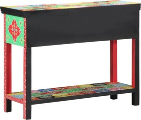 vidaXL Τραπέζι κονσόλας με συρτάρι Πολύχρωμο 100 x 30 x 77 εκ.