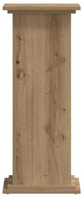 vidaXL Βάσεις Φυτών Αρτισιανή Δρυς 33x33x80 εκ. Επεξ. Ξύλο