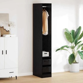 vidaXL Ντουλάπι Μαύρη Οξυά 50 x 30 x 200 εκ Επεξεργασμένο ξύλο
