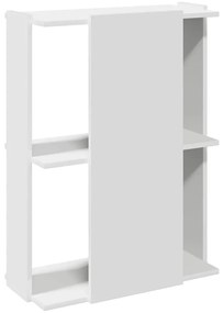 vidaXL Βιβλιοθήκη 3 επιπέδων Λευκό 60x30x80 cm Ξύλινη κατασκευή