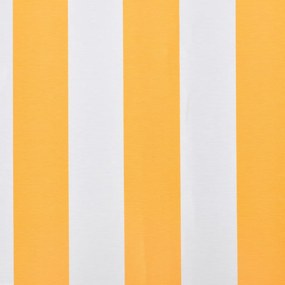 vidaXL Τεντόπανο Πορτοκαλί / Λευκό 4,5 x 3 μ. από Καραβόπανο