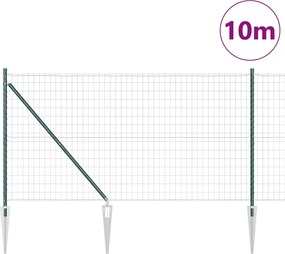 vidaXL Συρματόπλεγμα με ακίδες 10 x 1,4 μ. (Π x Υ)