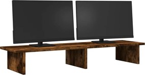 vidaXL Βάση Οθόνης Καπνιστή Δρυς 100x27x15 εκ. από Επεξ. Ξύλο
