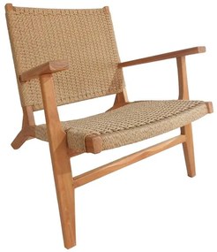 Καρέκλα - Πολυθρόνα Crosy teak ξύλο σε φυσική απόχρωση 71x81x75 εκ. 71x81x75 εκ.