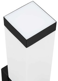 vidaXL Φωτιστικό Τοίχου Για Εξωτερικούς Χώρους 2 pcs Μαύρο