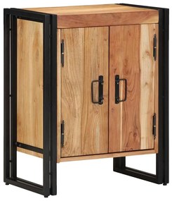 vidaXL Ντουλάπα Παπουτσιών Μαύρο 30 x 30 x 40 cm Μασίφ ξύλο ακακίας