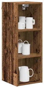 vidaXL Κρεμαστό ντουλάπι Riga Παλιό ξύλο 30 x 29,5 x 80 εκ.