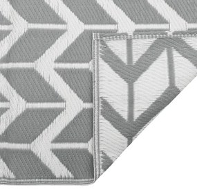 vidaXL Χαλί εξωτερικού χώρου ARAKIL γκρι 80x150 cm PP