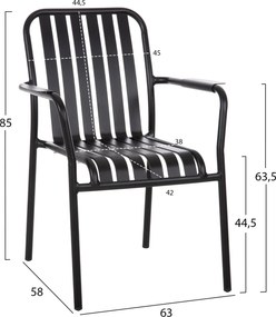 ΠΟΛΥΘΡΟΝΑ ΑΛΟΥΜΙΝΙΟΥ RACHEL HM6088.01 ΜΑΥΡΗ 63x58x85Υεκ.