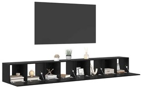 vidaXL Σετ επίπλου τηλεόρασης 4 pcs Μαύρη δρυς 60 x 30 x 30 cm