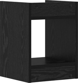 vidaXL Βάση φυτών Μαύρη Δρυς 30 x 30 x 40 cm