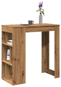 Τραπέζι Μπαρ με Ράγες Δρυς 102x50x103,5 εκ. Επεξεργ. Ξύλο