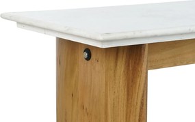 Έπιπλο Εισόδου Home ESPRIT Λευκό Καφέ 120 x 38 x 77 cm